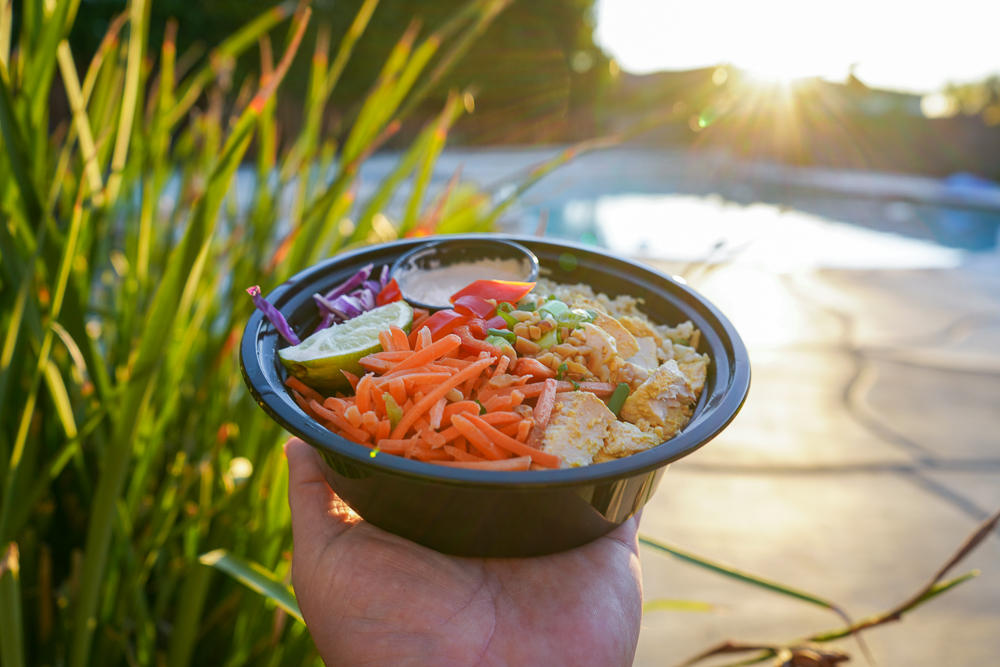 nourish bowl, rice bowl, healthy food, meal prep