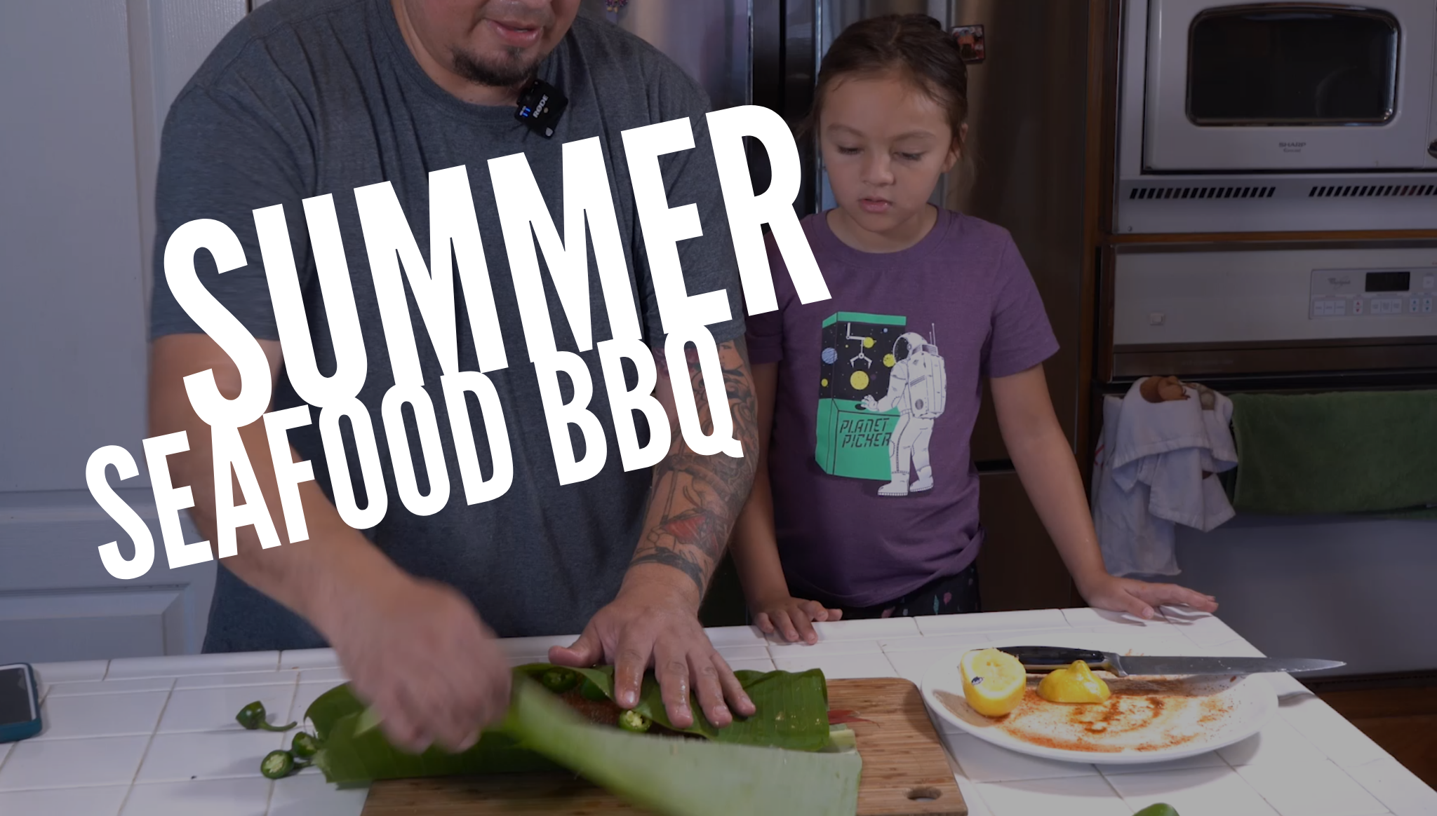 seafood bbq, seafood cooking, cooking video
